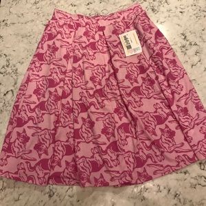 Pink LulaRoe German Shepherd Print Skirt!